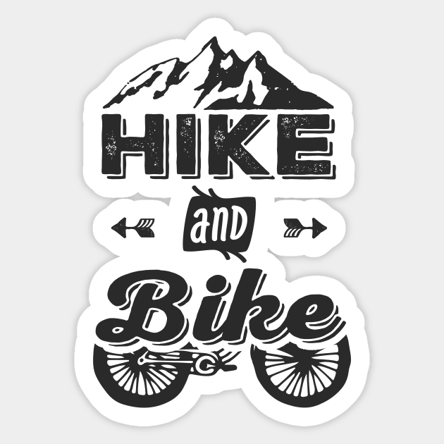 Hike and Bike Sticker by hillsboroughdesignco